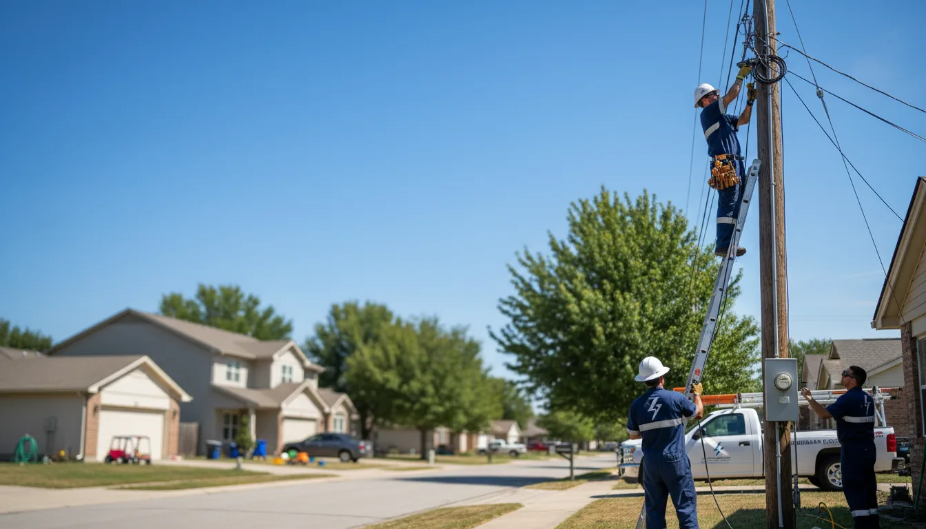 Residential electrician providing installation services in Clarington, OH